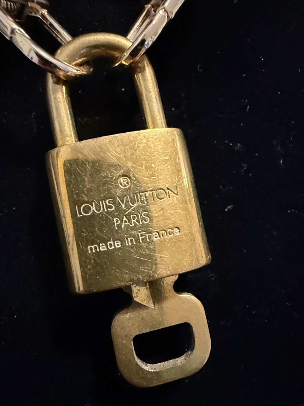 Louis Vuitton Gold Padlock Pendant Necklace - Picture 2 of 7